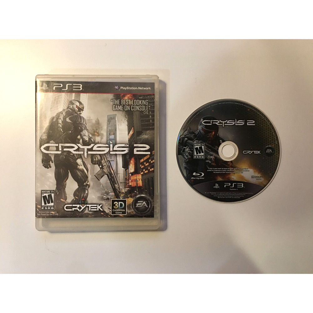Crysis 2 PS3 (Sony PlayStation 3, 2011) EA - Box & Game Disc, No Manual